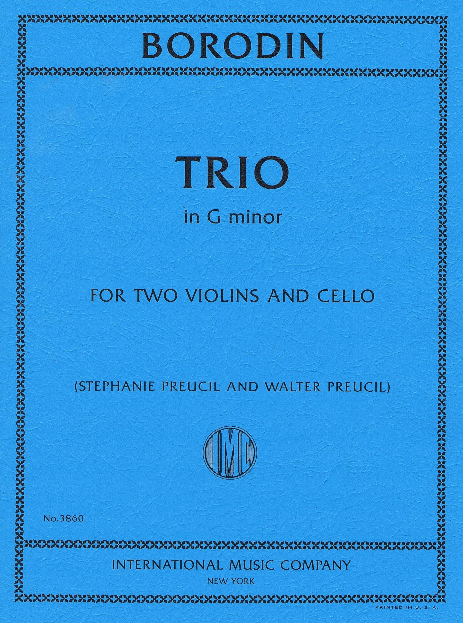 Borodin Trio in G minor for Two Violins and Cello