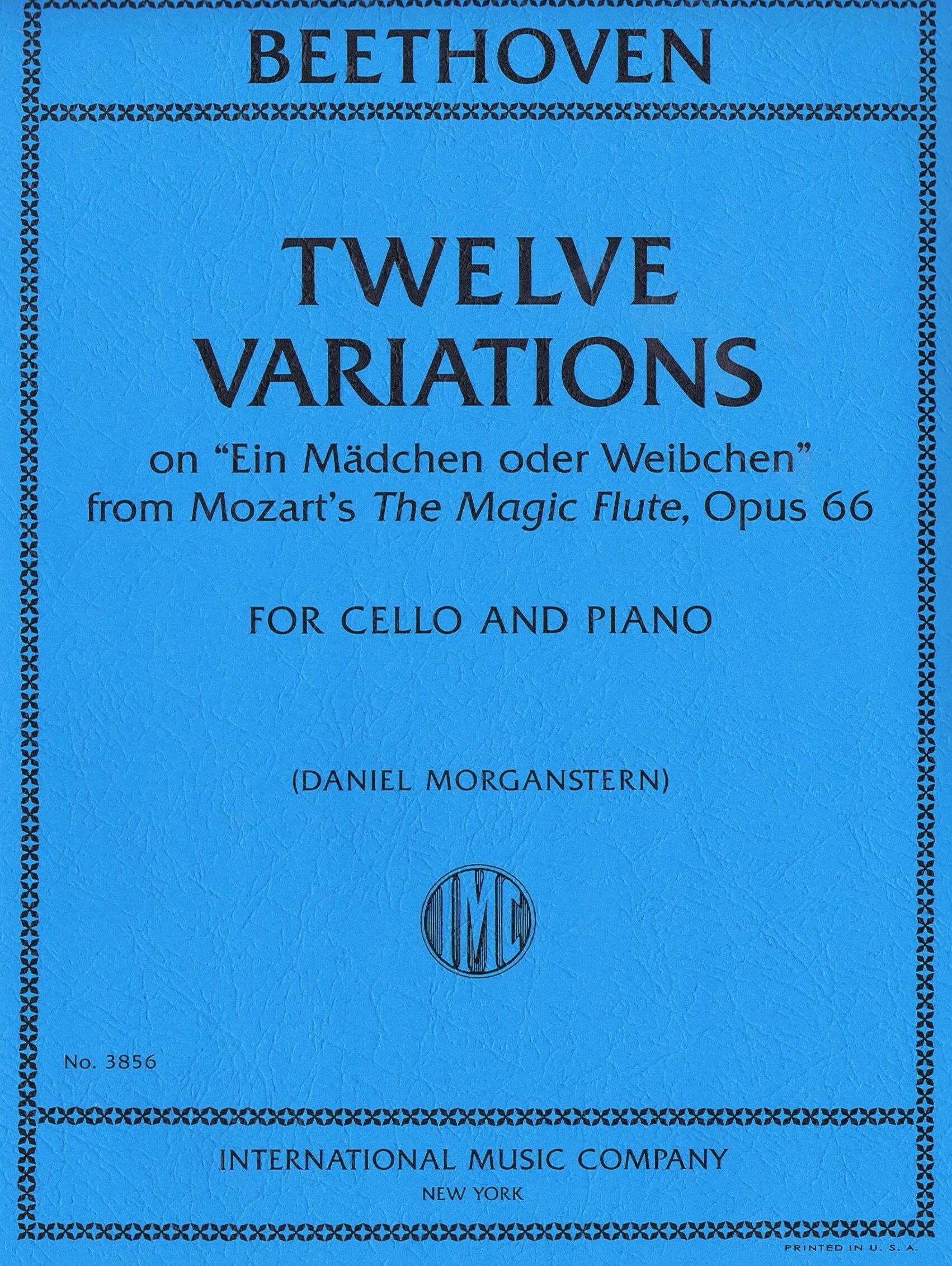 Beethoven Twelve Variations on "Ein Mädchen oder Weibchen"