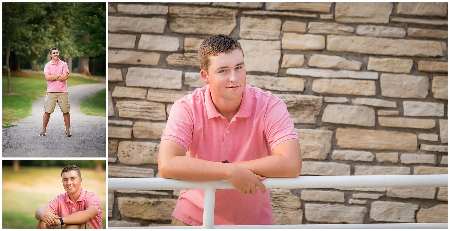 Senior boy in polo shirt