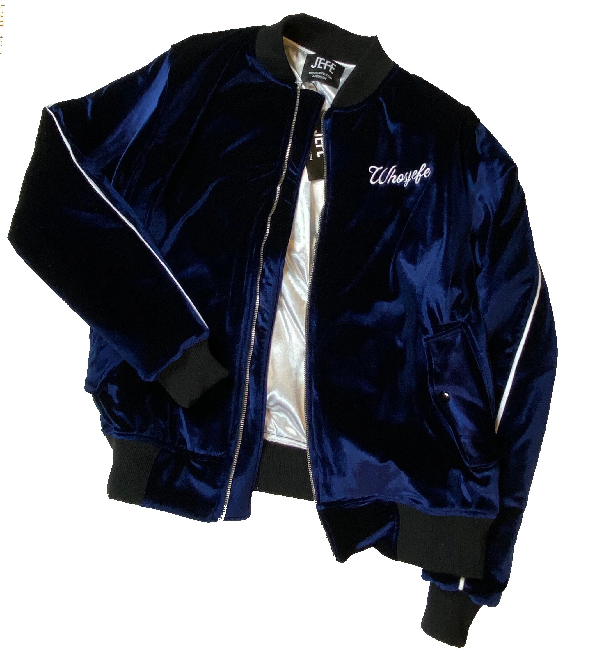 velour bomber jacket mens