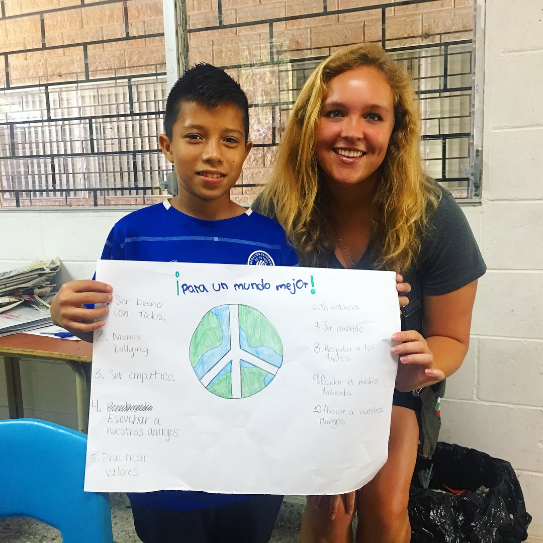 In one of the classes, we discussed ways to make the world a better place. &nbsp;These are the ten things CArlos and I came up with.