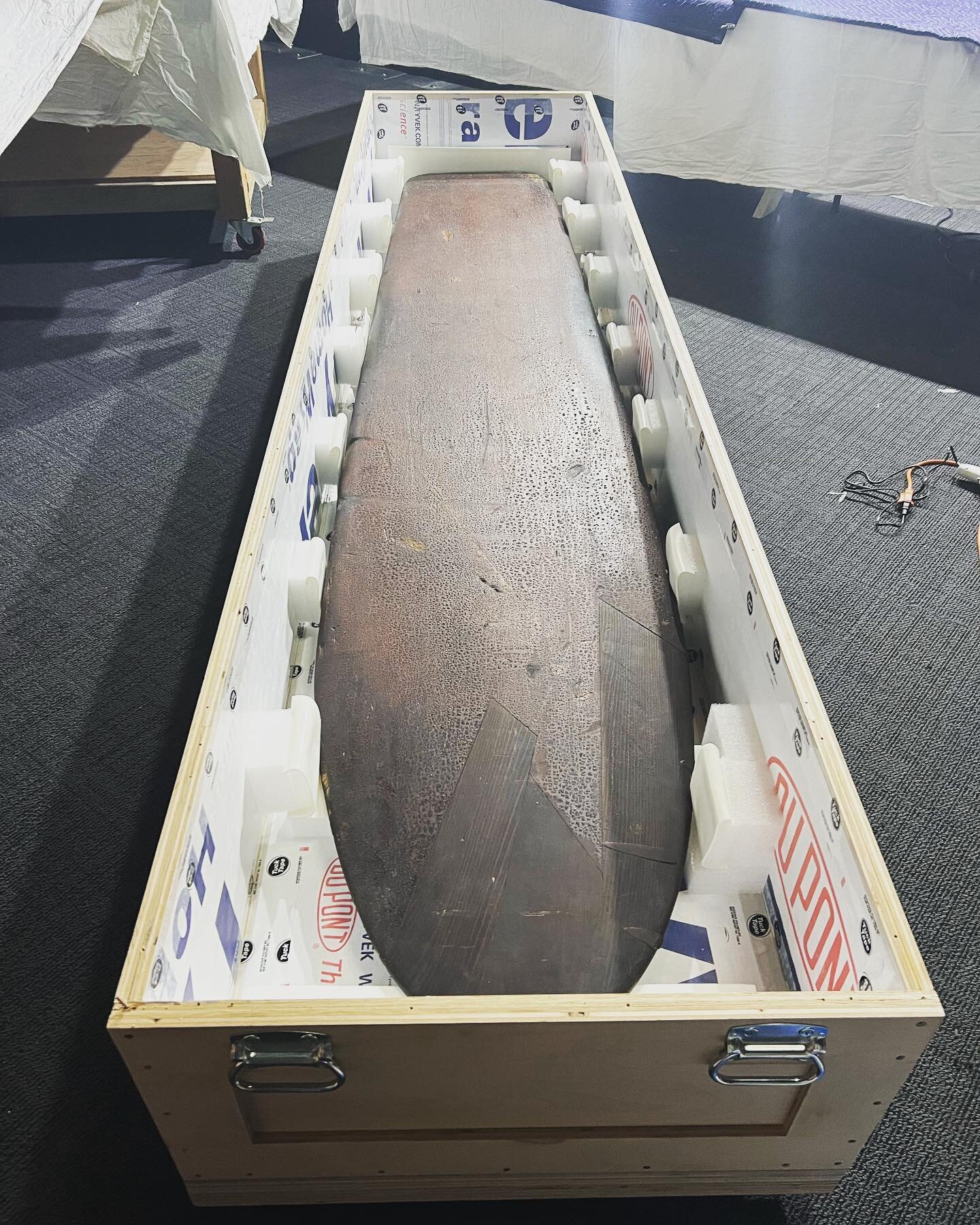 We packed and crated these historical alaia for @bishopmuseum in December but had to wait to share the images until they safely arrived and were installed at the Heard Museum&rsquo;s &lsquo;He&rsquo;e Nalu, The Art and Legacy of Hawaiian Surfing&rsqu