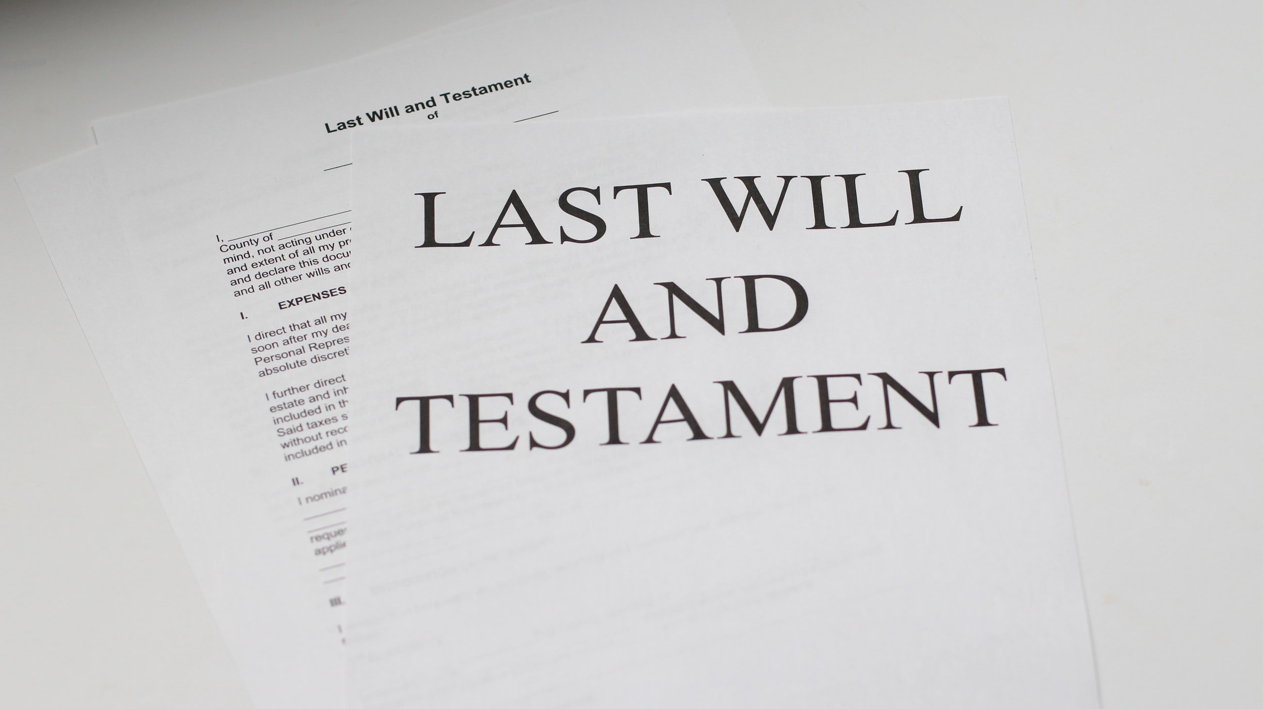 ESTATE PLANNING LAST WILL AND TESTAMENT