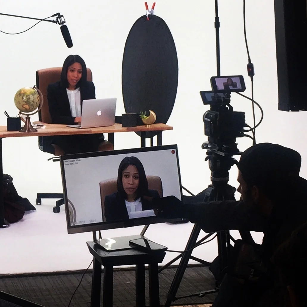 On set for a calling software industrial.