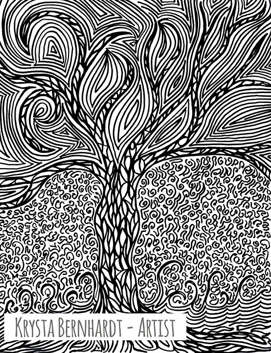 Pen And Ink Expressive Original Artwork For Sale Krysta