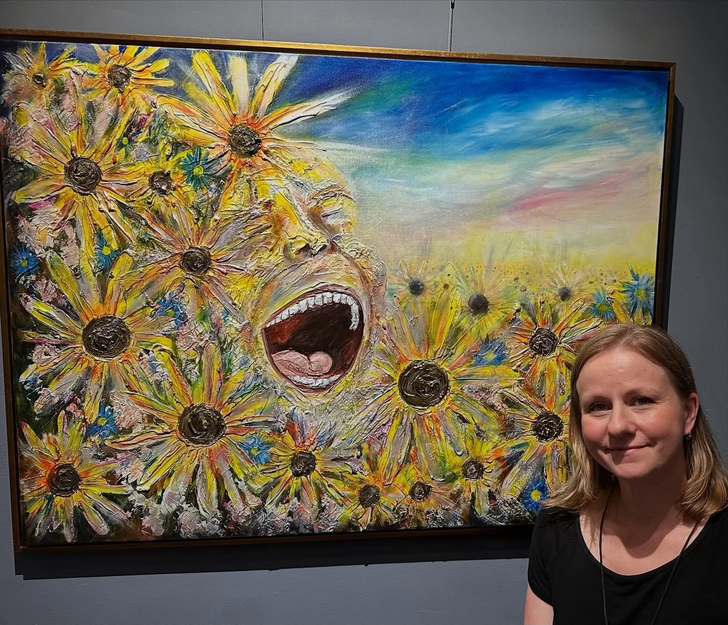 Had a fantastic evening seeing the Marginalia exhibit @annoartem tonight! I got to visit two of my own pieces, saw amazing, thoughtful art and got to chat with some of my favorite local artists! 🤩

#artist #localartist #supportlocalart #supportlocal