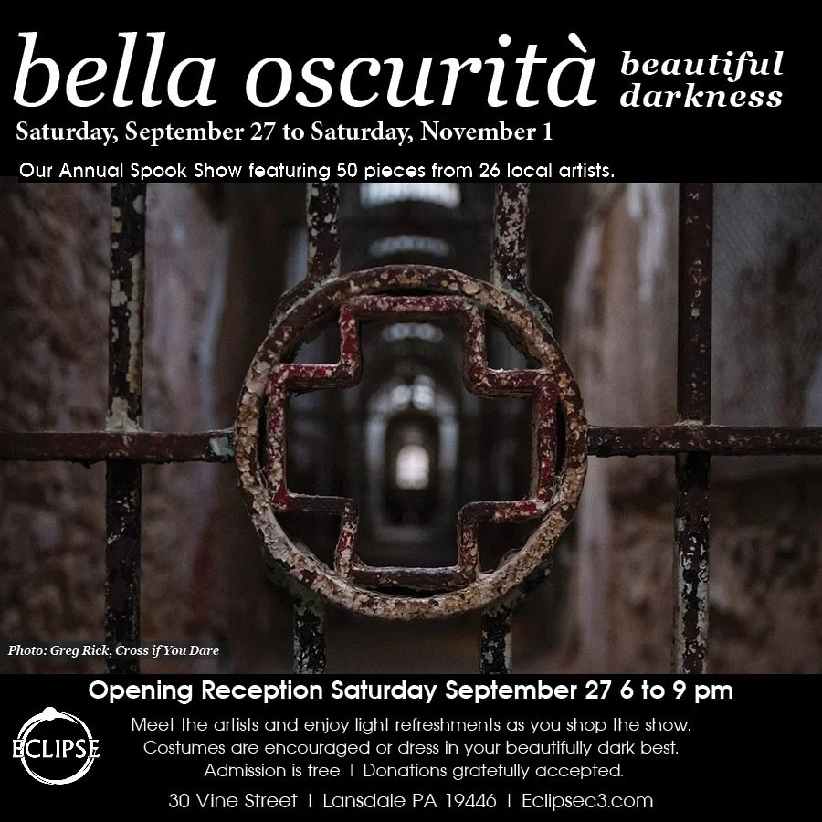 Come see my creepy art babies in the wild and support local art and artists! The show opens September 27th at @eclipsec3 in Lansdale! 🧟👻👁️💀

#supportlocalart #supportlocalartists #lansdalepa #artist #artists #creepyart #creepyartwork #halloweenar