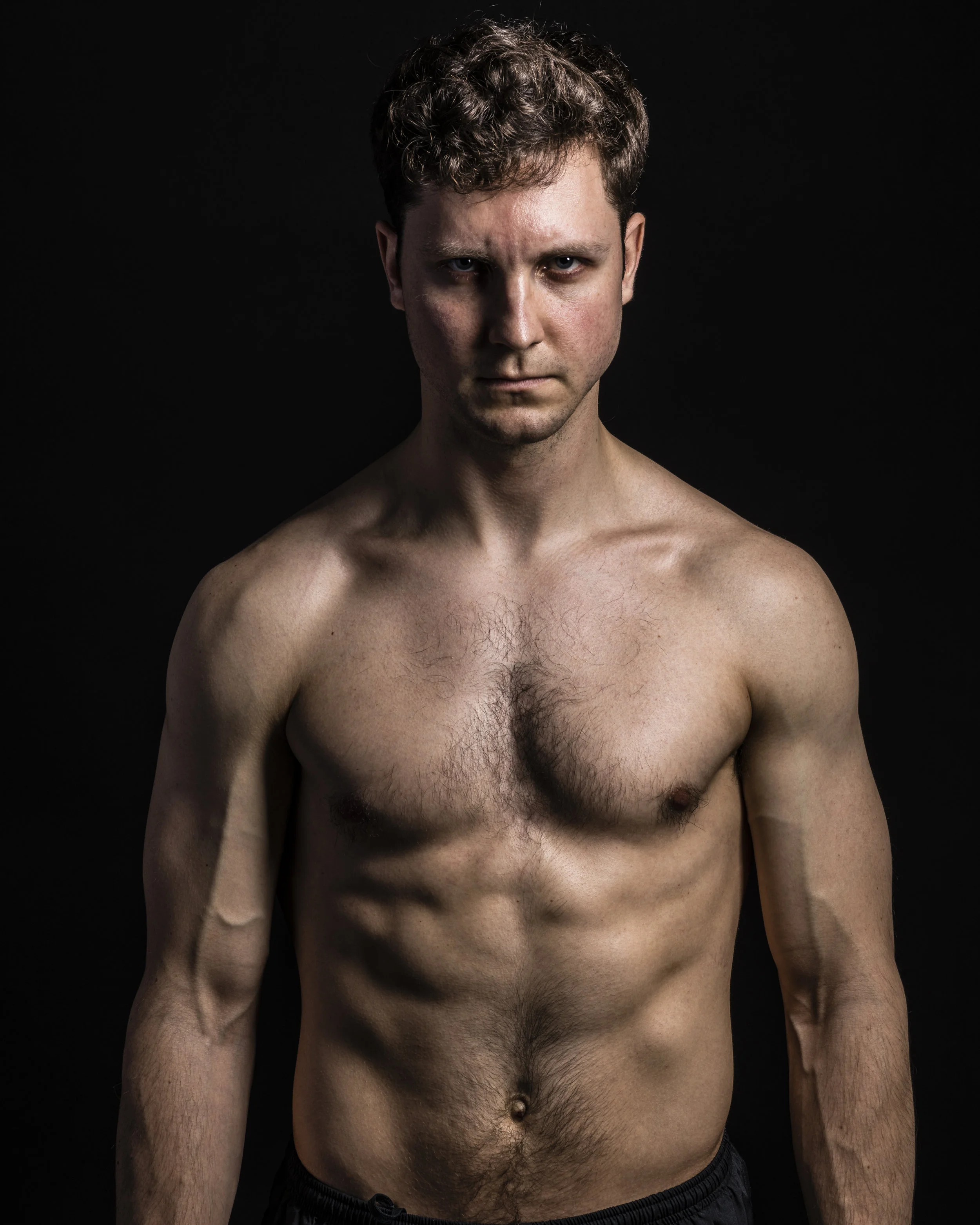  An intense look from an easy going guy. 