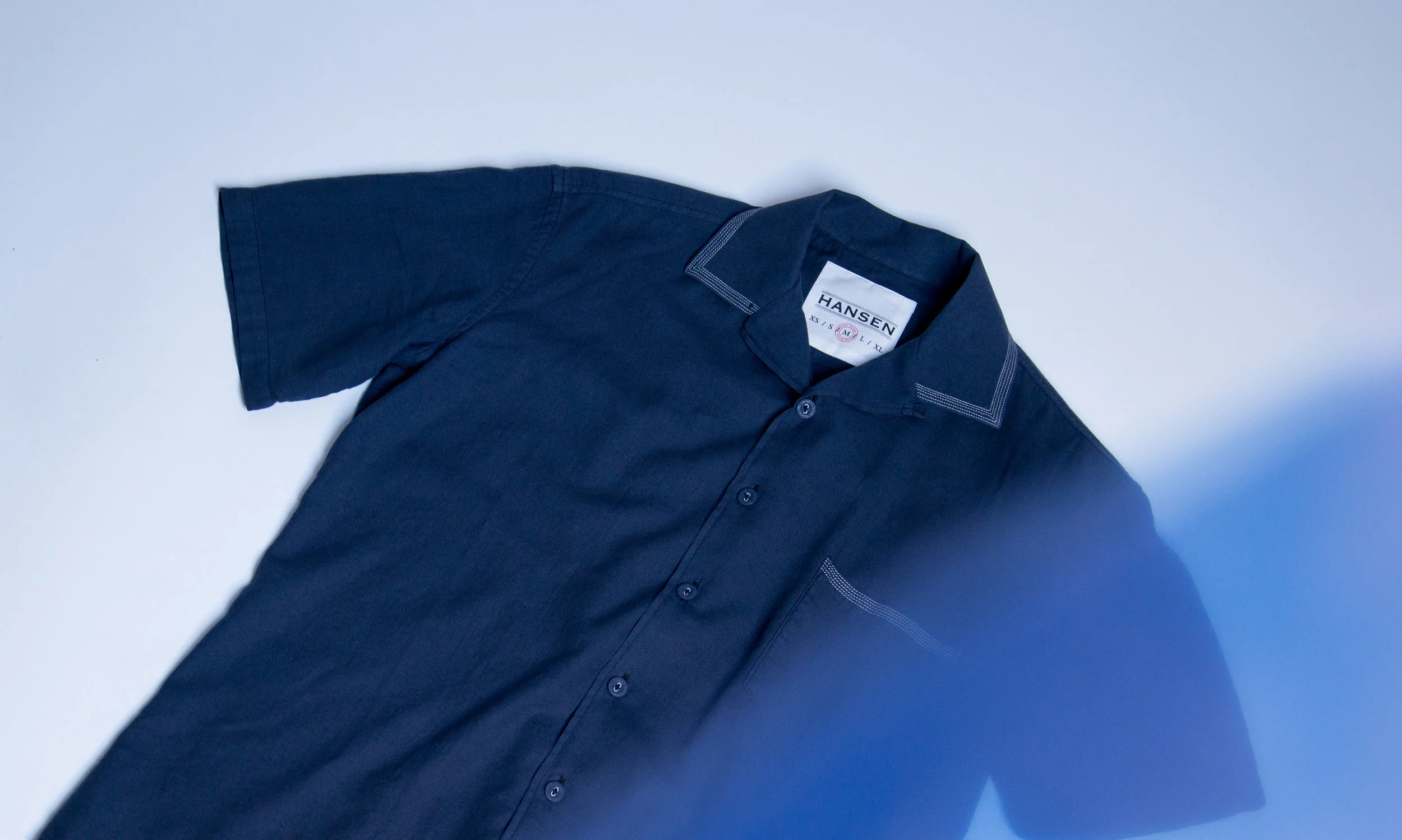 JONNY Short sleeved shirt (blue) 