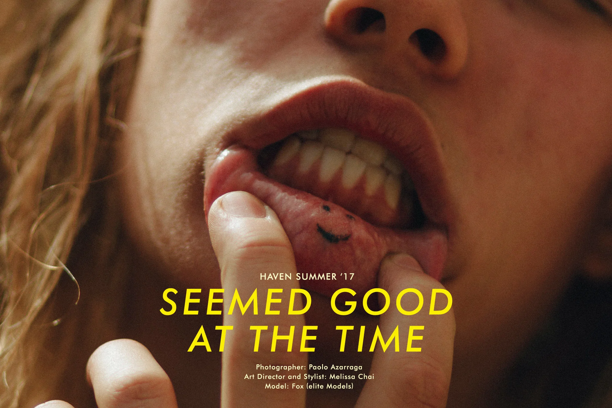 HAVEN "Seemed good at the time" Summer 17 editorial