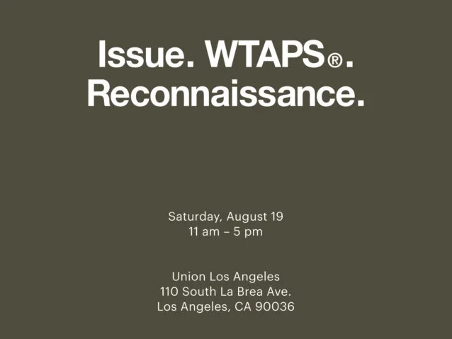 Union LA is hosting a special launch event for the new WTAPS x Herschel collaboration