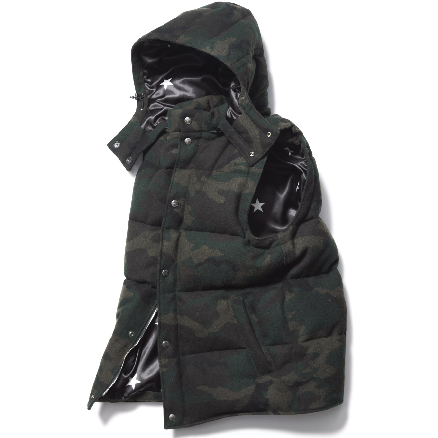 SOPHNET. Hooded Down Vest