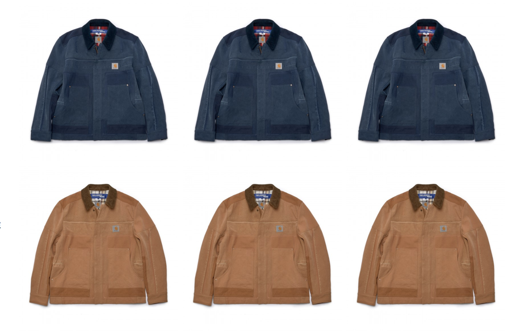 Junya Watanabe MAN and Carhartt releases first items from Junya Watanabe MAN and Carhartt releases first items from