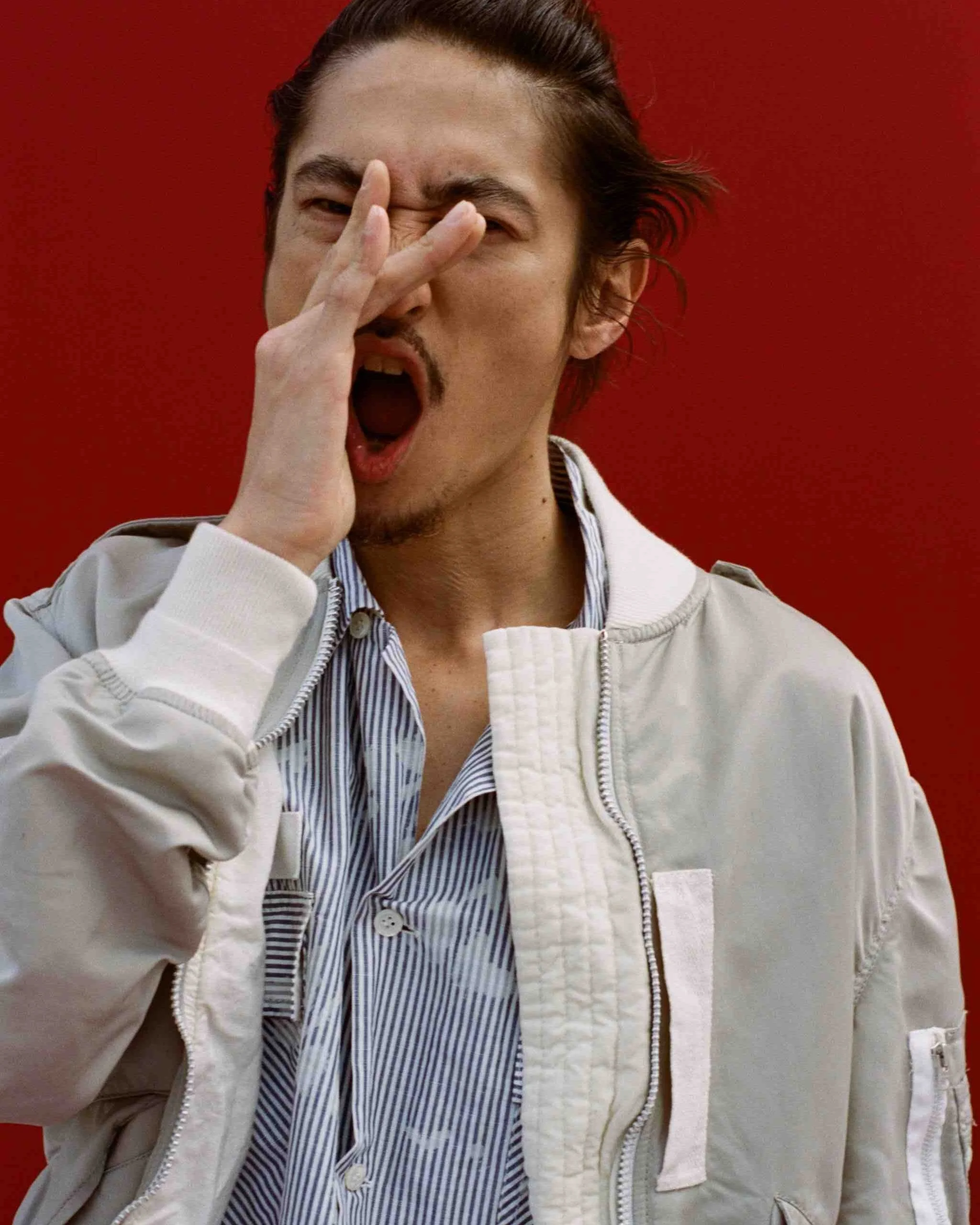 sacai's current collection get's highlighted by GRIND mag