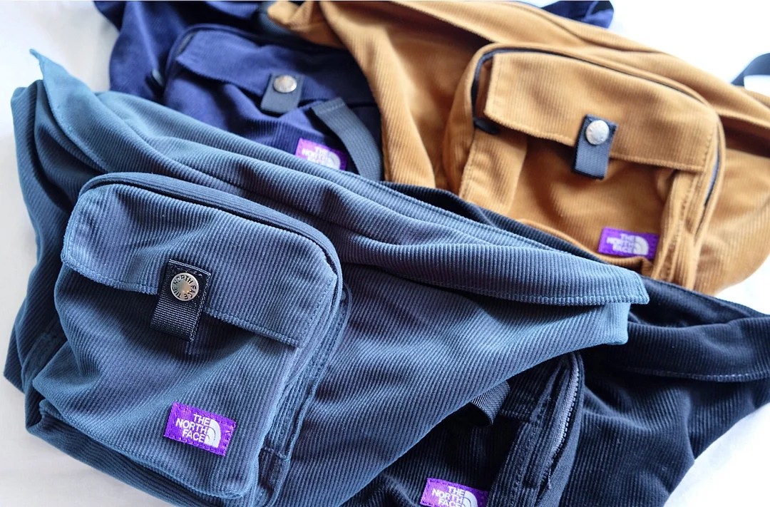 the north face purple label corduroy shoulder bag