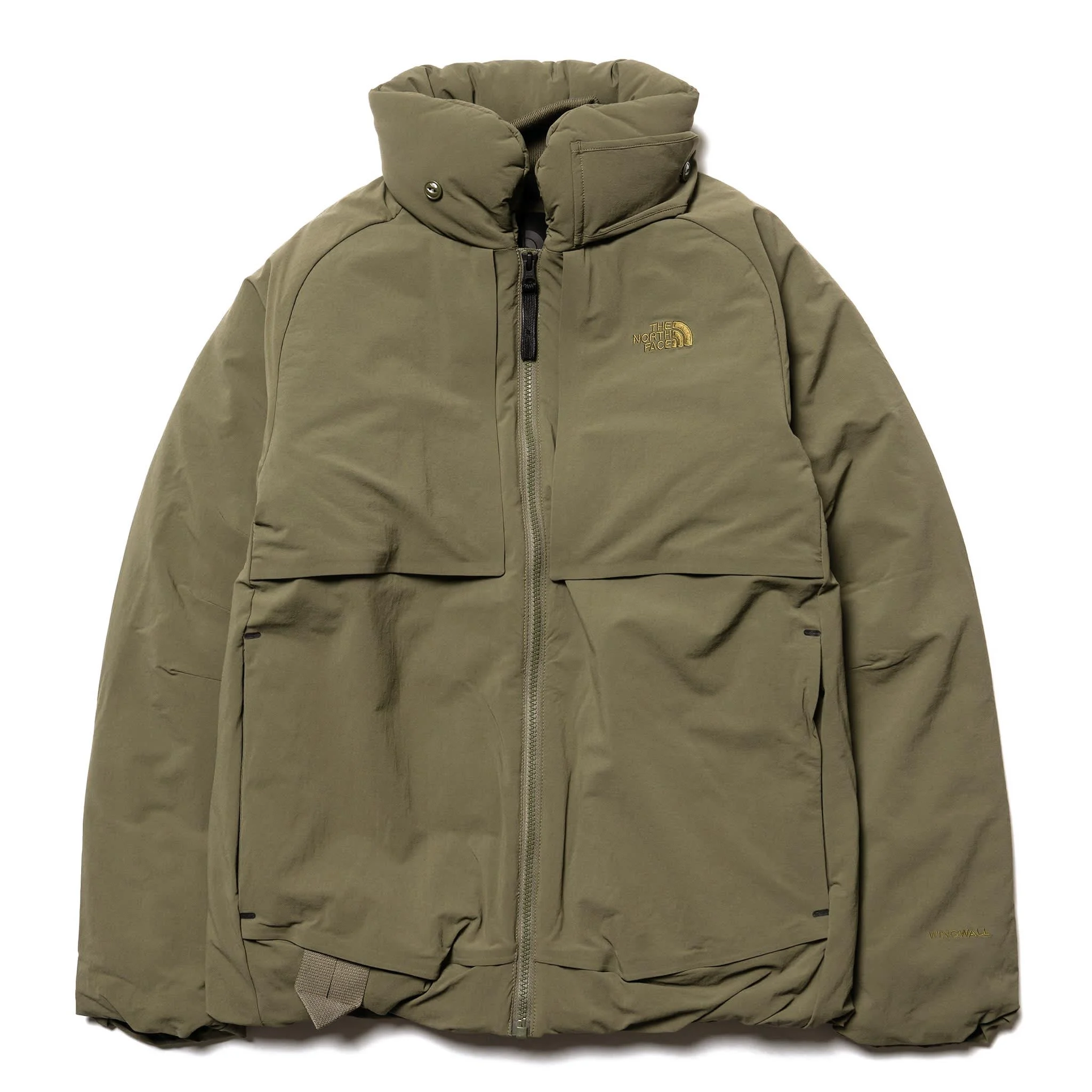 north face jacket green black