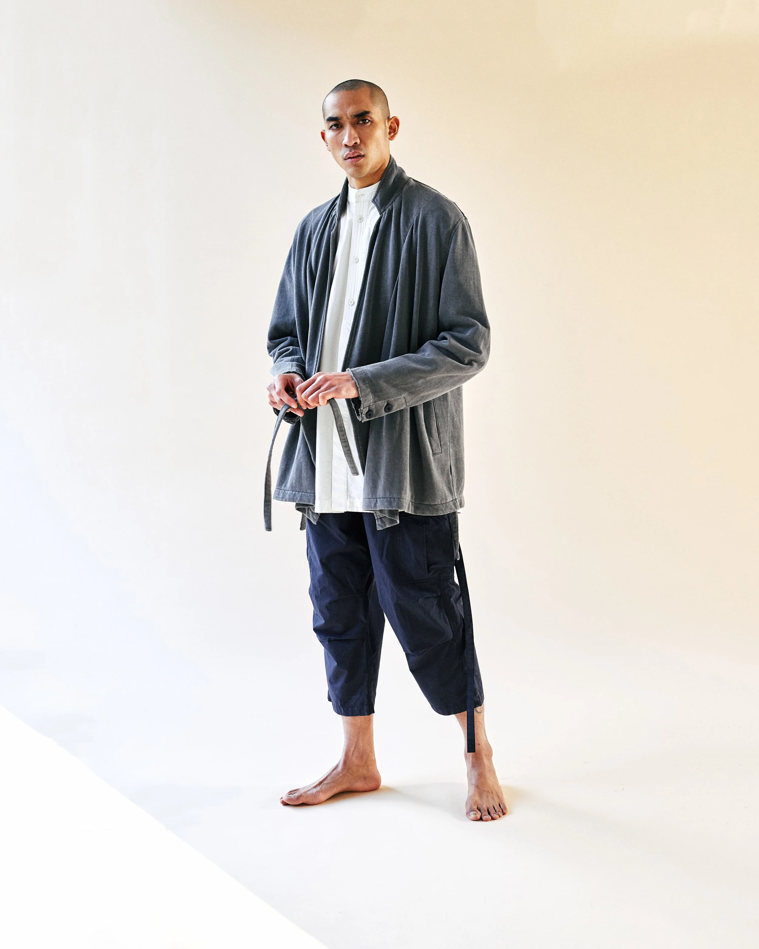 KIMONO BLAZER L/S MAO SHIRT LOOSE CROPPED TRACKPANTS