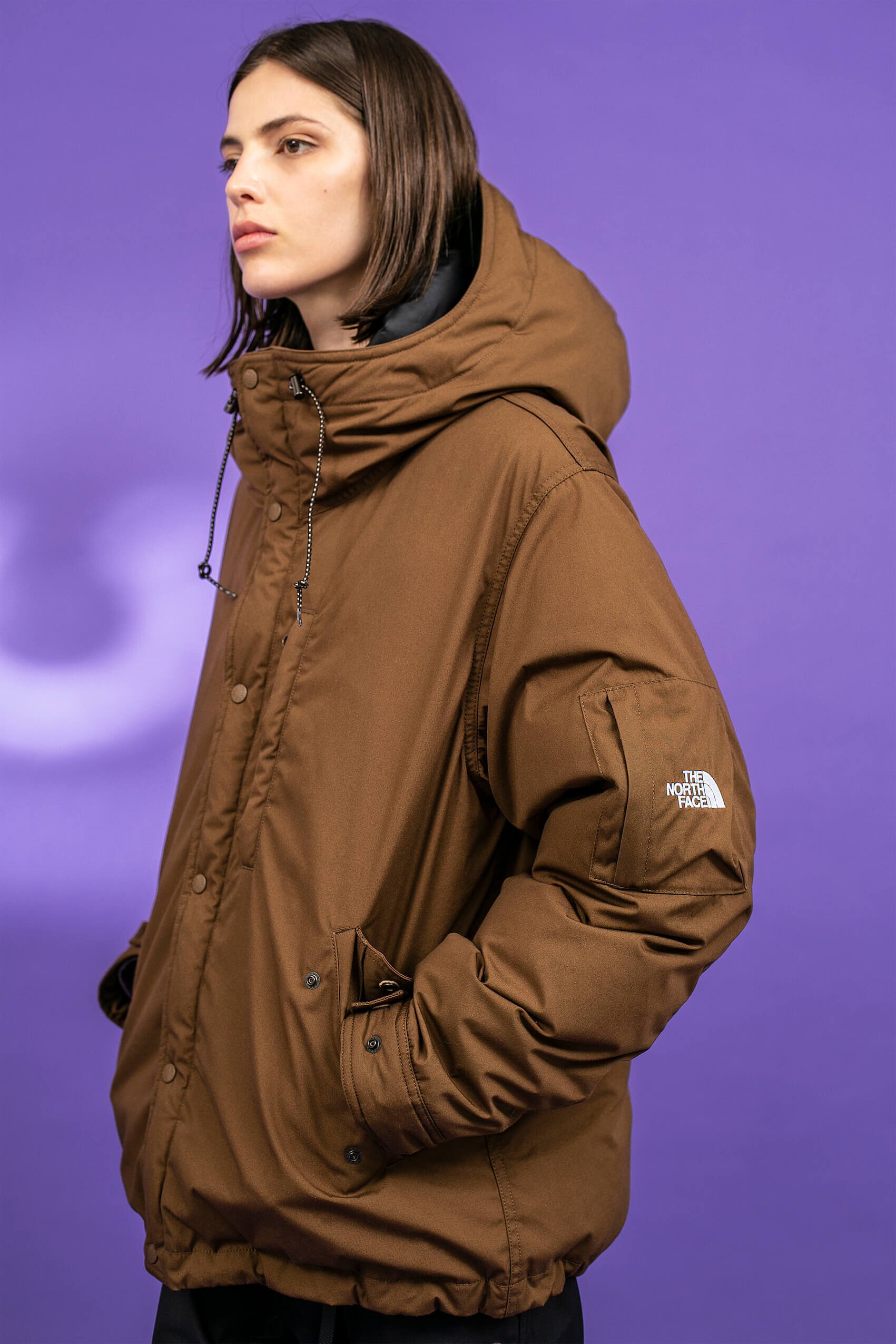 north face purple label down jacket