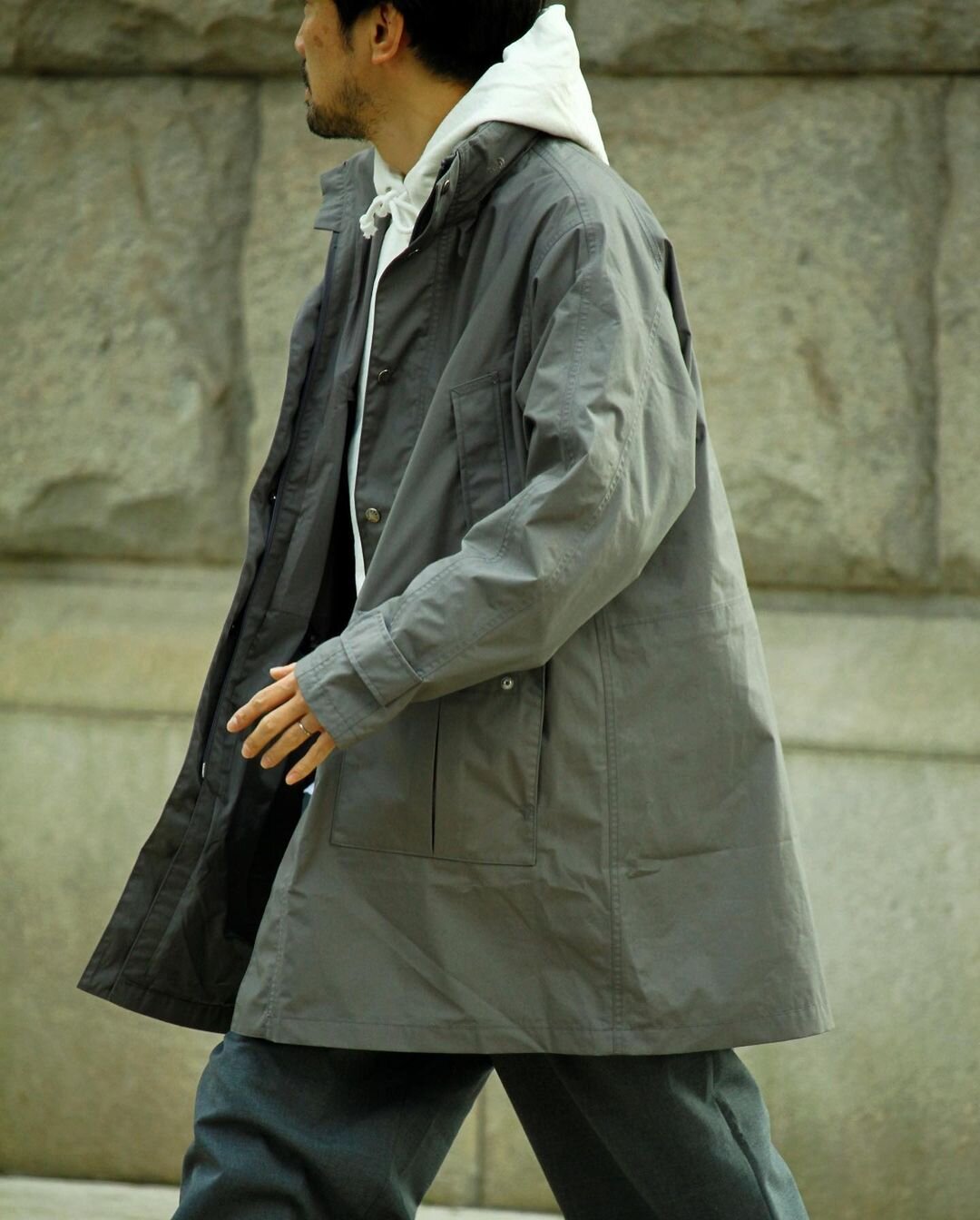 The North Face Purple Label '65/35 HYVENT® Stand Collar Coat' — eye_C