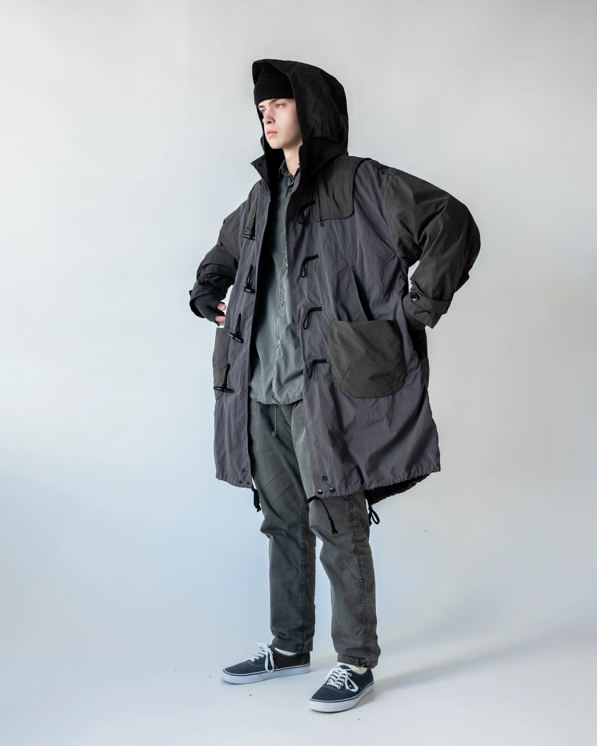 kolor / カラー ガーメントダイ ダッフルコート 日本製 製品染め ナイロン ライトクロ... | 【norbit】 Duffel Mod's Coat | モッズコート | ノービット