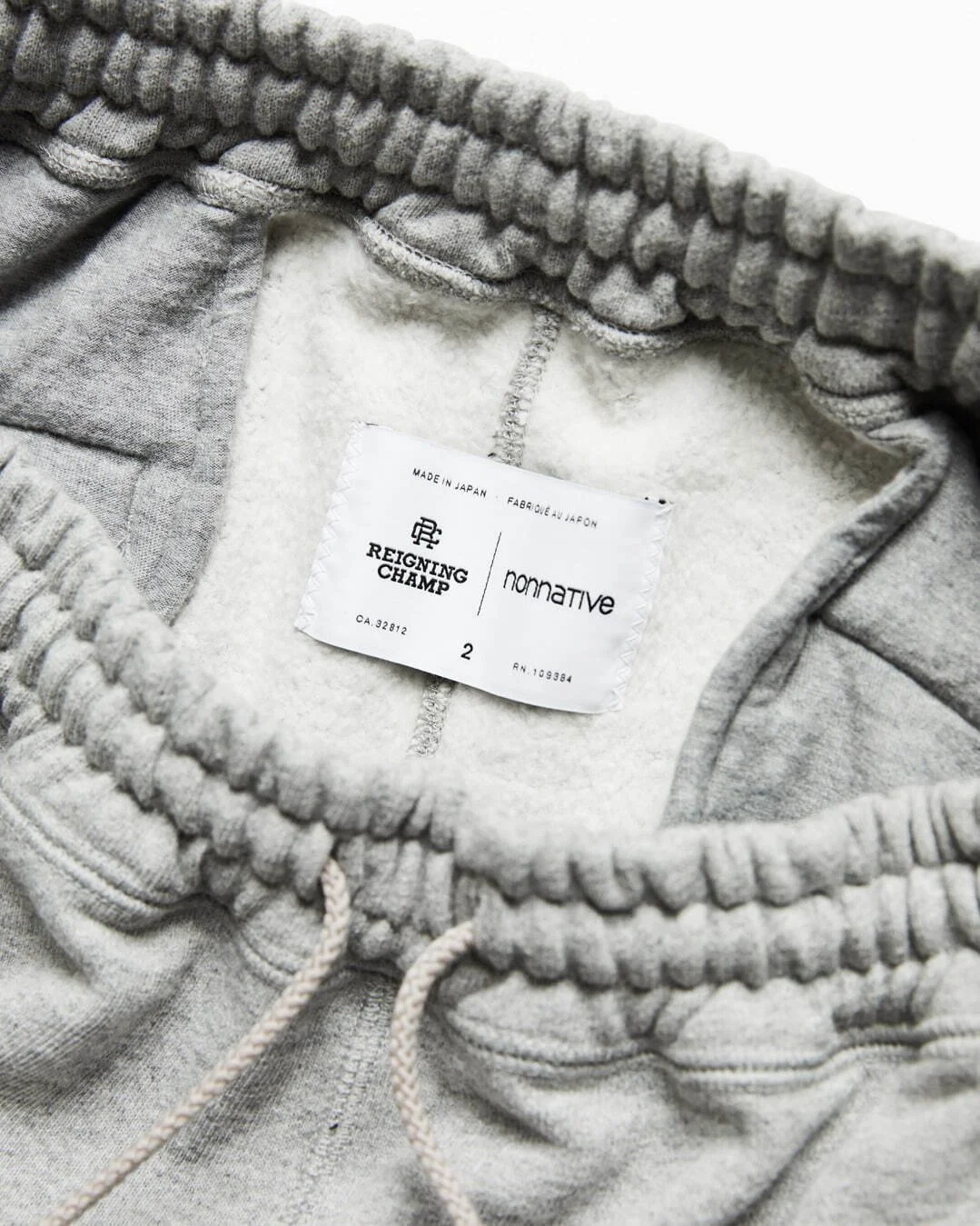 REIGNING CHAMP × NONNATIVE Reigning Champ and nonnative Prioritise Quality Over
