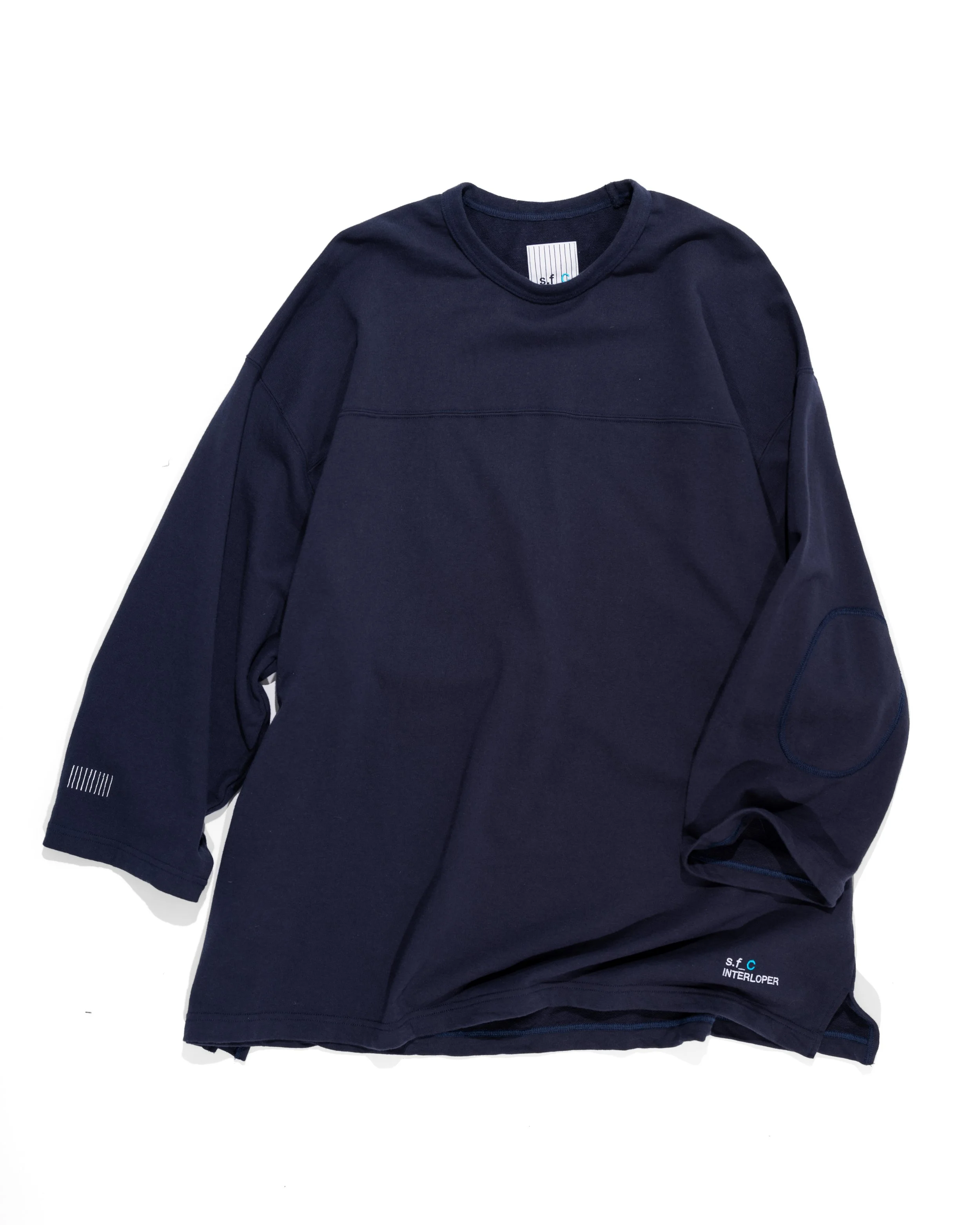SEESEE S.F.C GAME LS STRIPE TEE Black L
