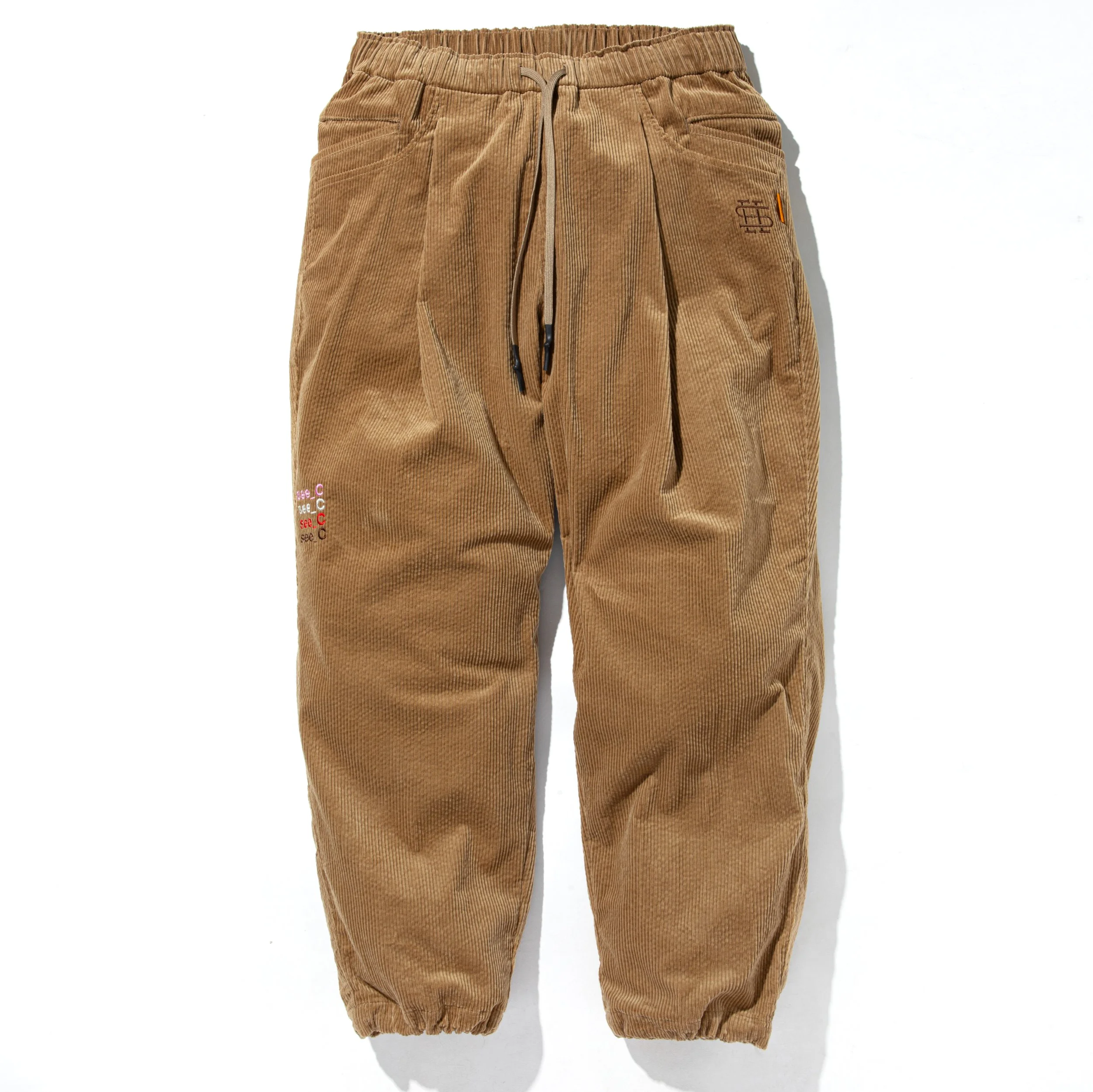 eye_C x SEE SEE (see_C) Corduroy Wide Tapered Easy Pants — eye_C