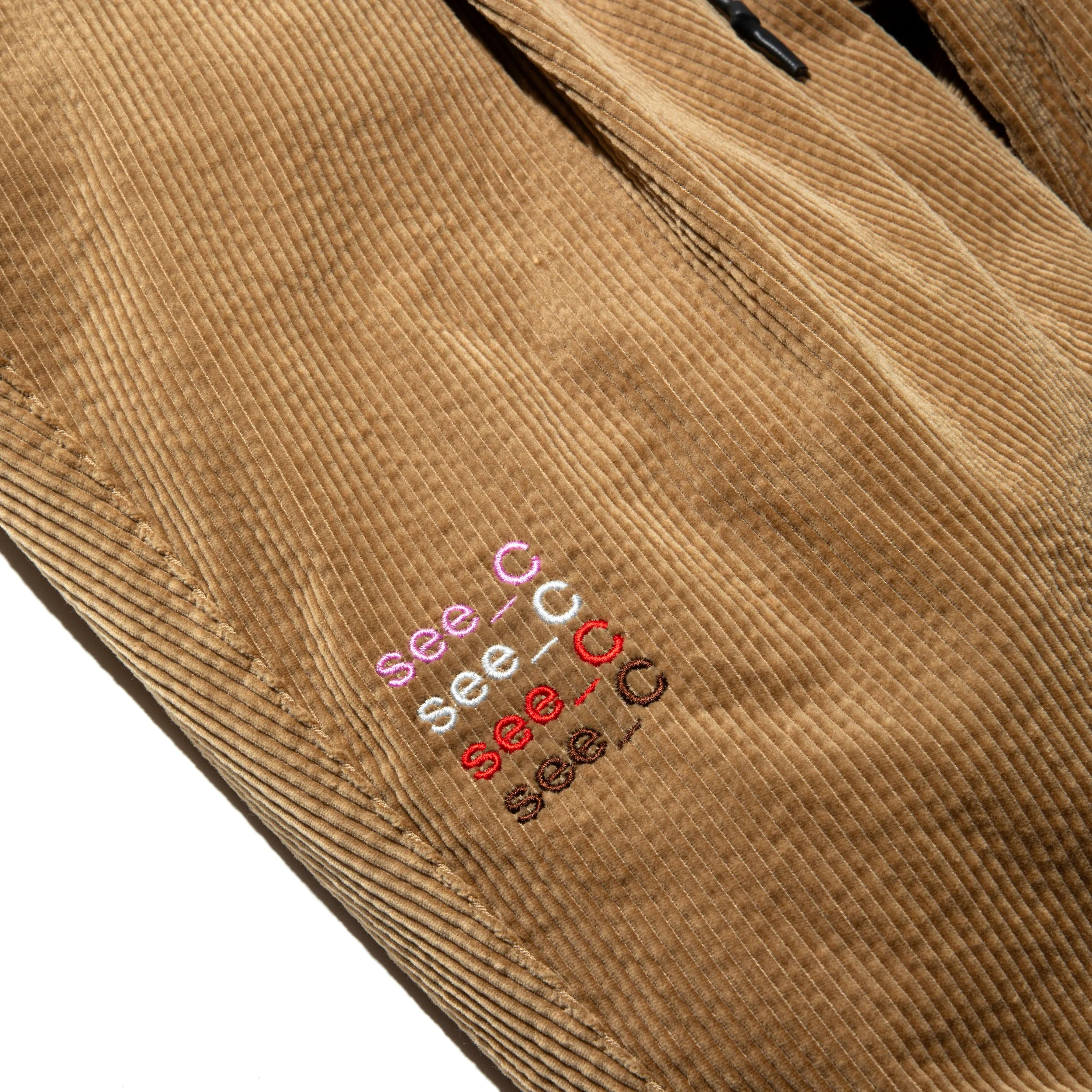 eye_C x SEE SEE (see_C) Corduroy Wide Tapered Easy Pants — eye_C
