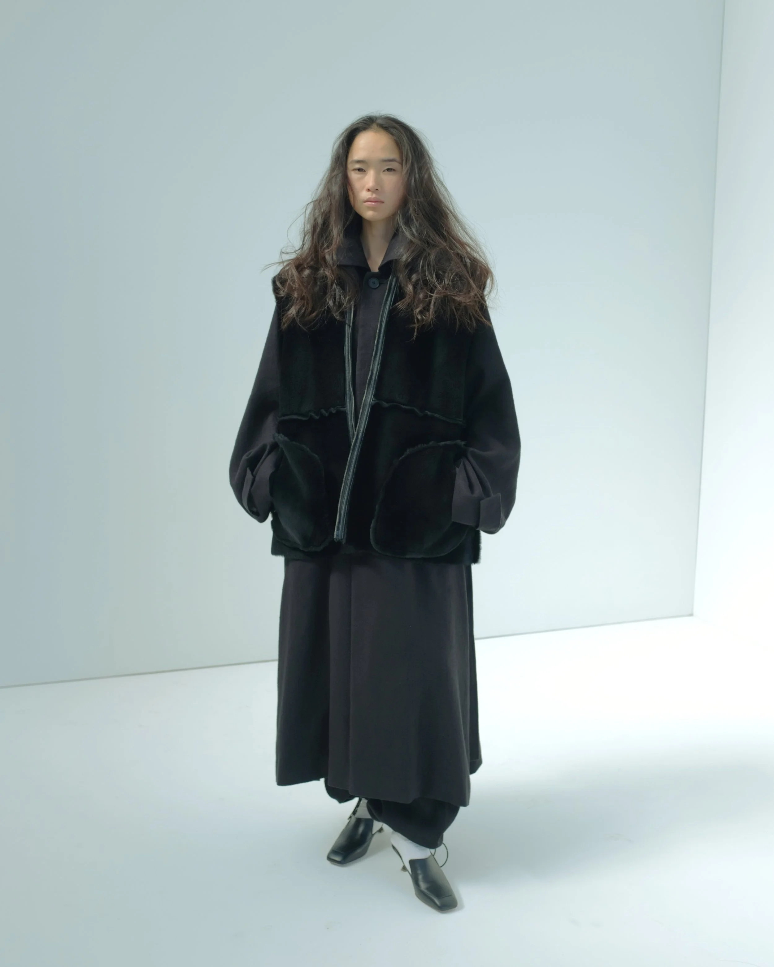 ジャケット・アウター 23ss Blanc ym SILK BLACK WATCH WRAP COAT Silk Shantung Wrap Trench Coat - Blanc YM WOMENS & MENS