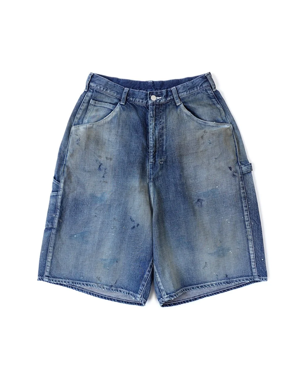 パンツ ANCELLM BOXY DENIM PAINTER SHORTS EX ANCELLM Creates the BOXY DENIM PAINTER SHORTS EX Exclusively