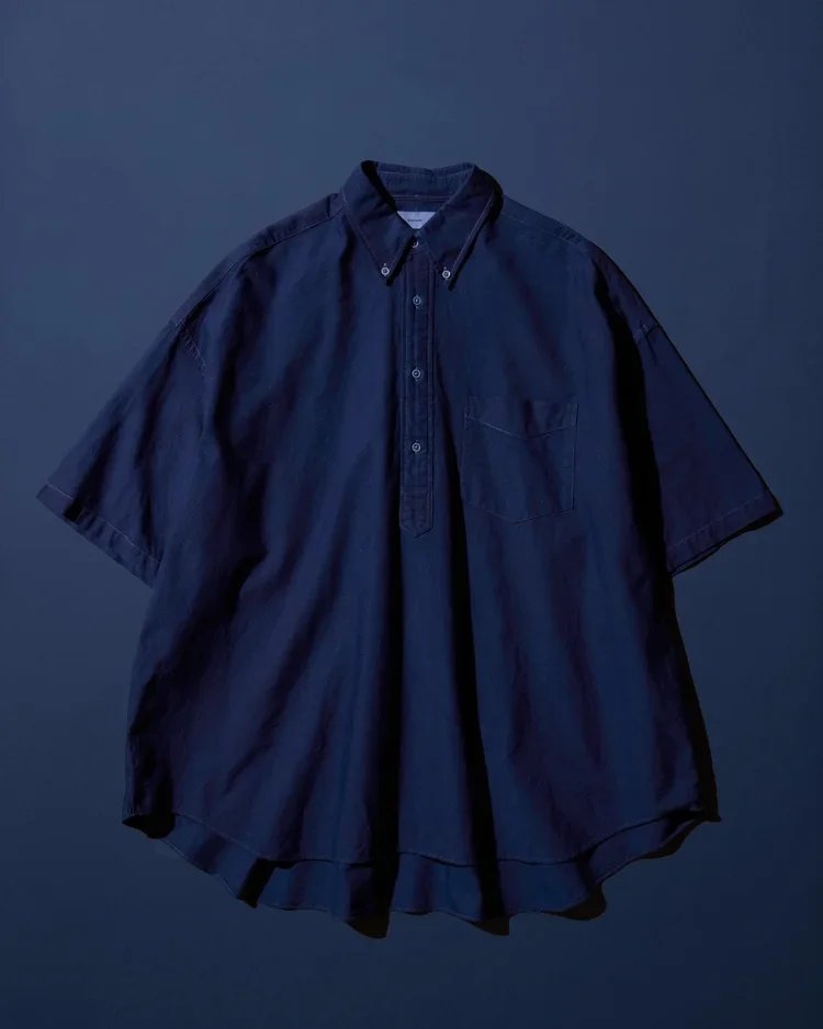 Ryukyu Indigo Research Institute Individually Hand Dyes Original Graphpaper Clothing