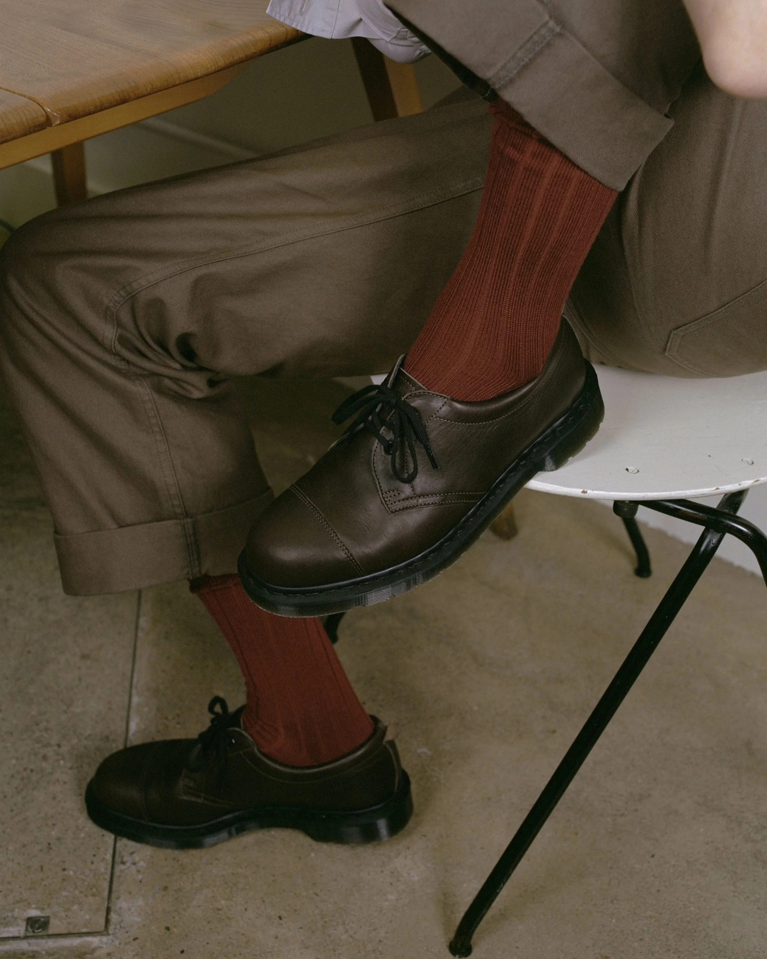 MHL. Reinterprets Dr. Martens' Iconic 1461 Shoe
