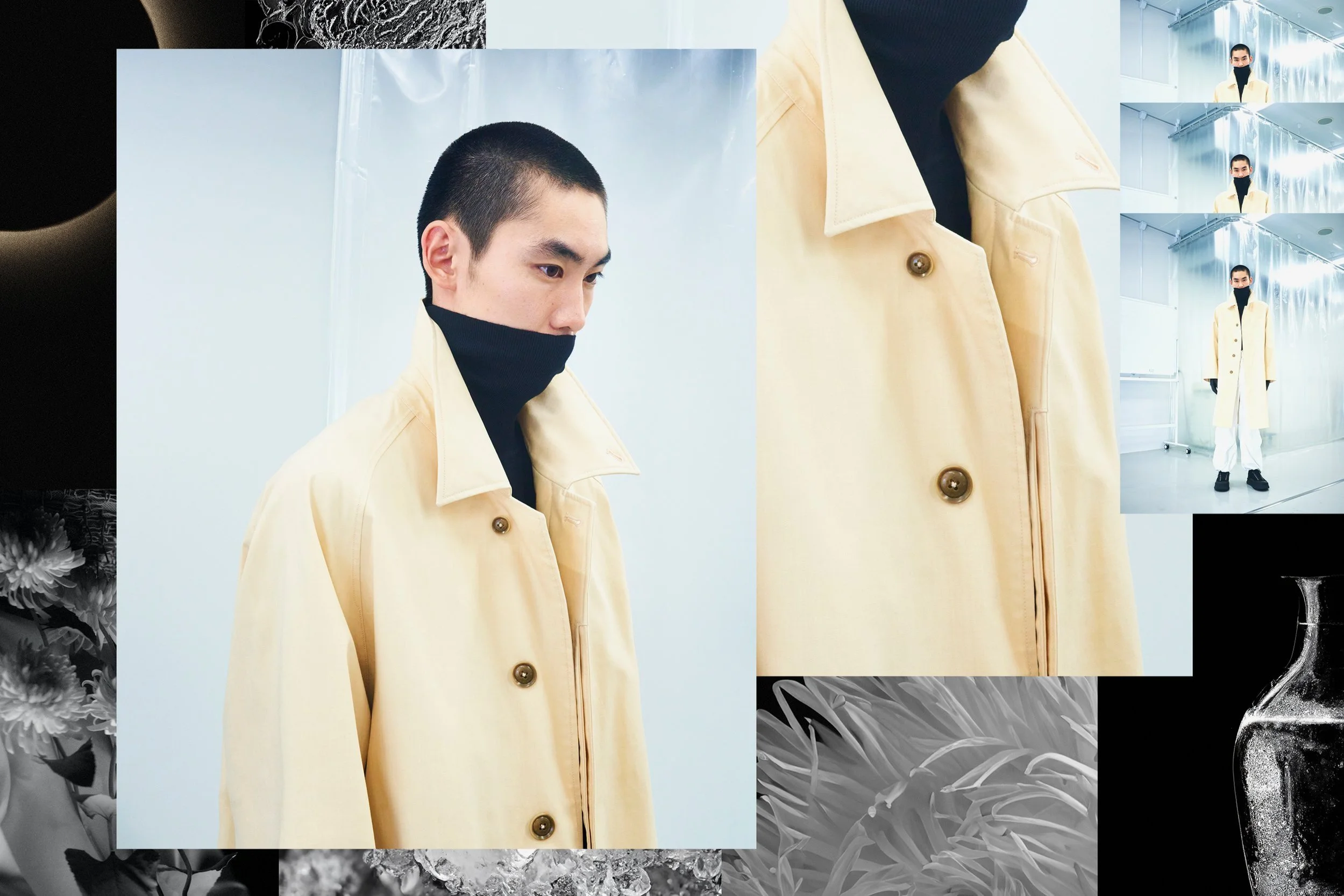 美品　yeti イエティ LIGHT BALMACAAN COAT YETI コート ジャケット 「yeti」イエティ LIGHT BALMACAAN COAT