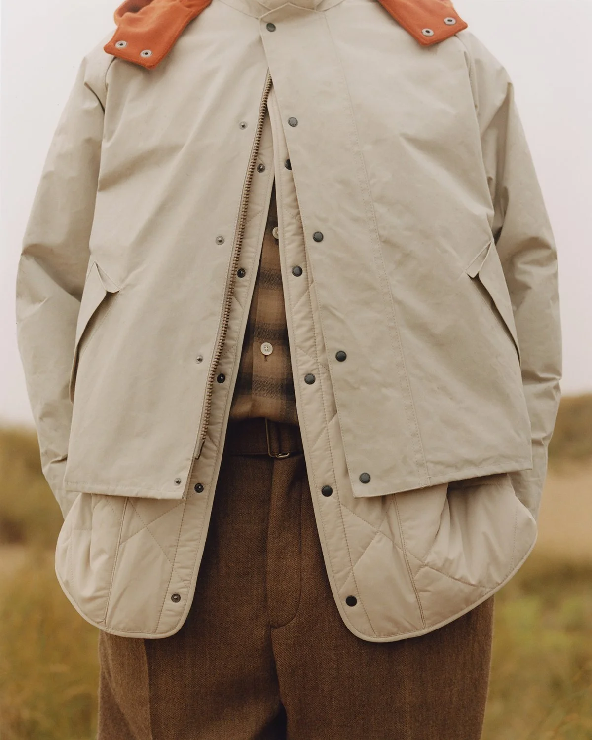 ジャケット・アウター Kaptain Sunshine Barbour No collar Coat 楽天市場】【40%offSALE】【Kaptain Sunshine × Barbour】 Mil
