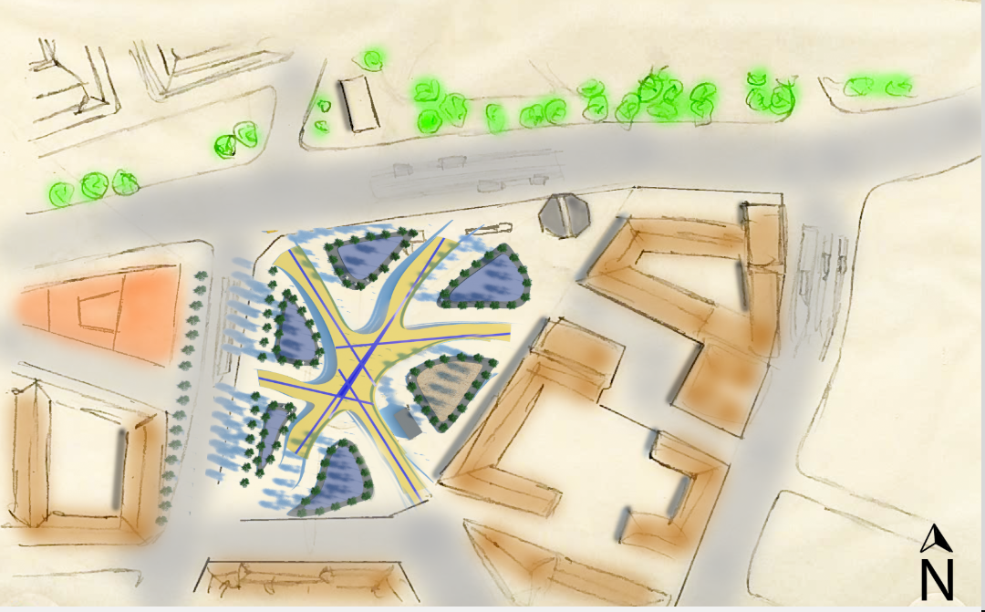 pavilion top veiw hand scatch and render.PNG