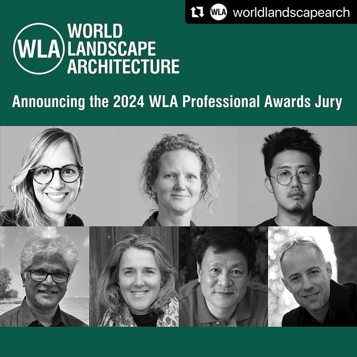 #Repost @worldlandscapearch with @use.repost

・・・
Announcing the jury for the 2024 WLA Professional Awards

We are pleased to announce the following jurors for the 2024 WLA Professional Awards, which will open for registration on January 16, 2024.

L