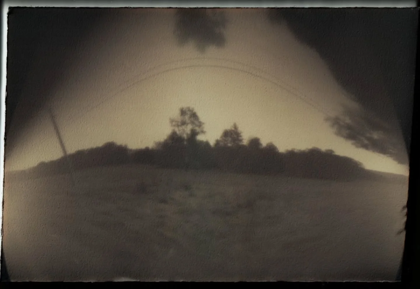 The first results are in from my solargraphy pinholes. Both unexpected in fun ways! Third one is drying in a drawer, and 2 more are planted. This is very fun.

Thanks @heather.palecek.art for the workshop and inspiration!