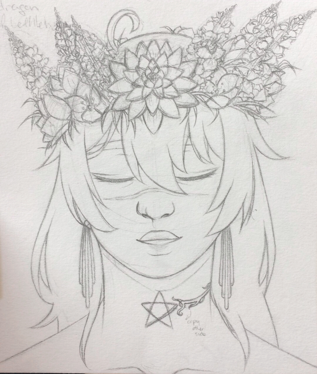 Raven Flower Crown WIP