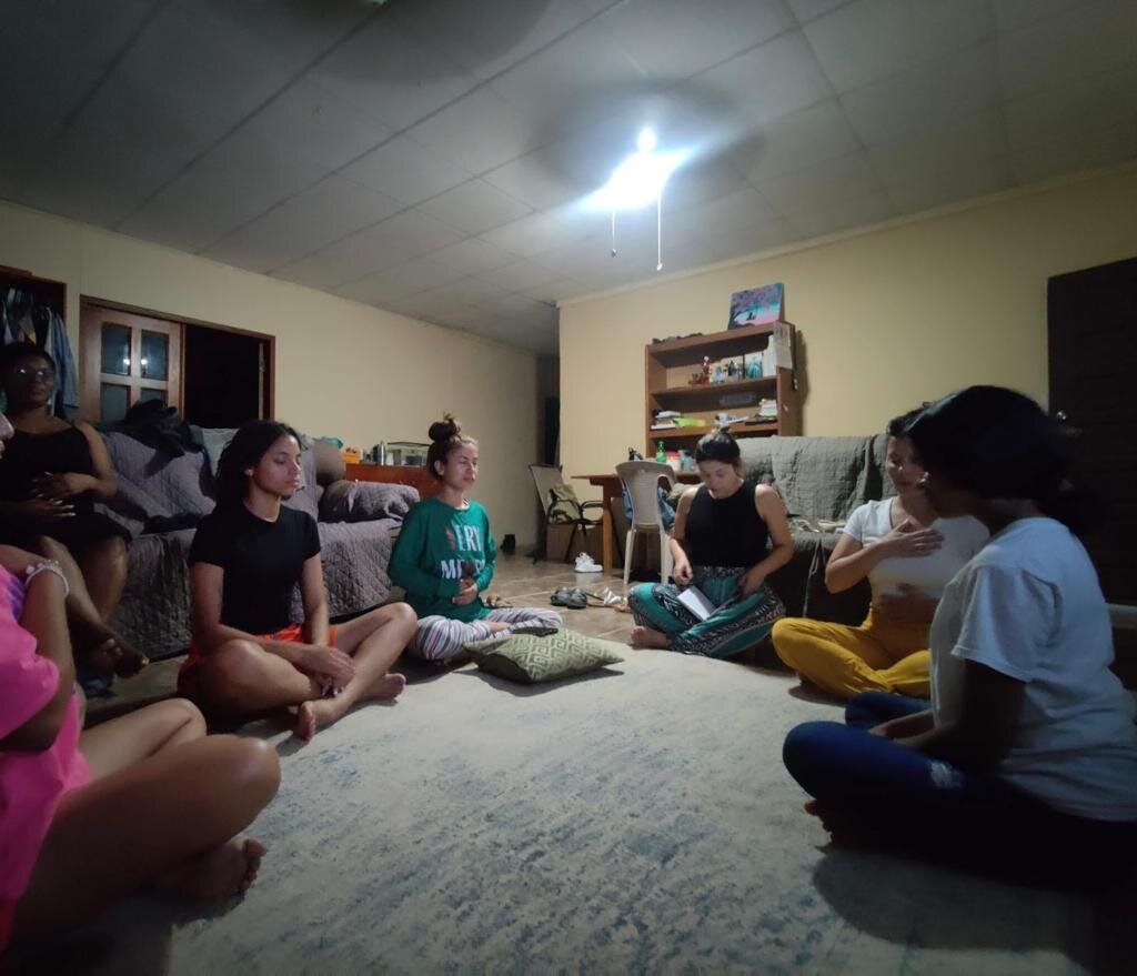 It has been a busy couple of weeks and we are excited to share with you all that has been happening at Yasha Home 🫶

This past weekend, we had our friends Michelle and Heather pour into our ladies by leading a trauma-informed stretching session, and