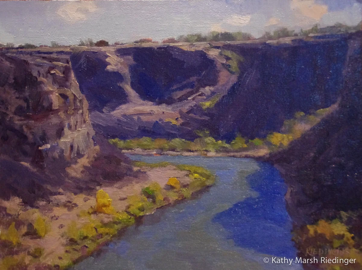 The Canyon 12x16 - Oil on Board Contact Kathy