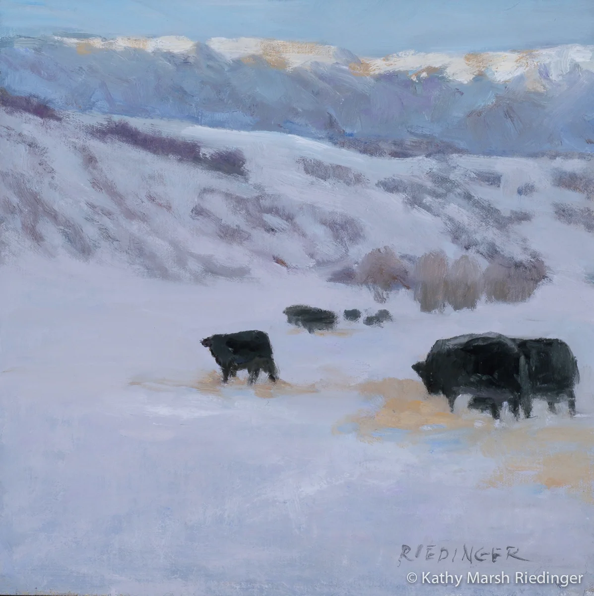 Going Home 12x12 - Oil on Board Sold