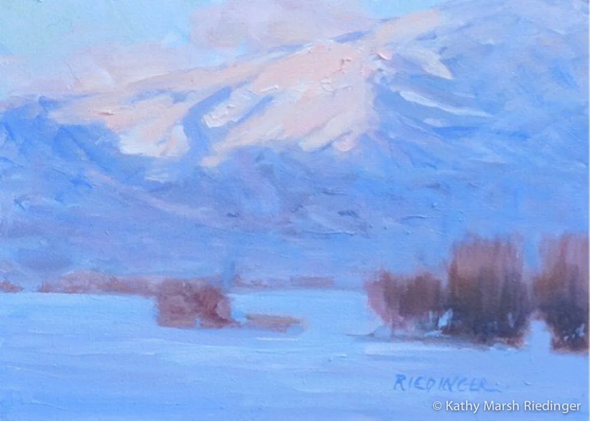 January Chill 6x8 - Oil on Board Sold