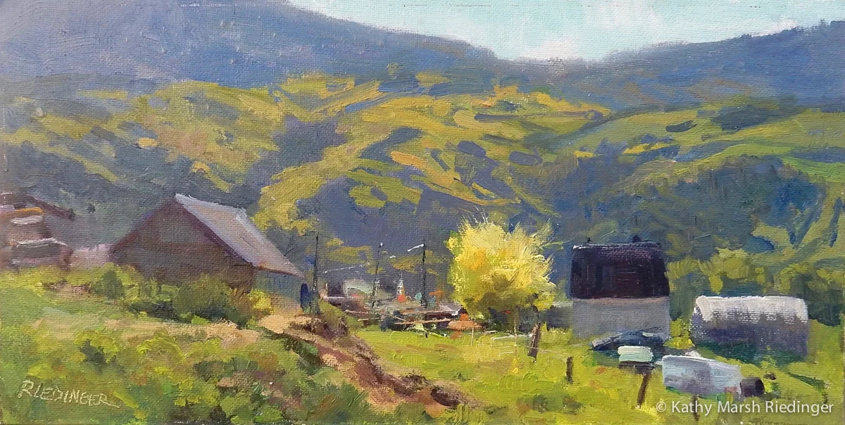 01-7'OClockShadows-kathy-marsh-riedinger-Oil-16x8.jpg