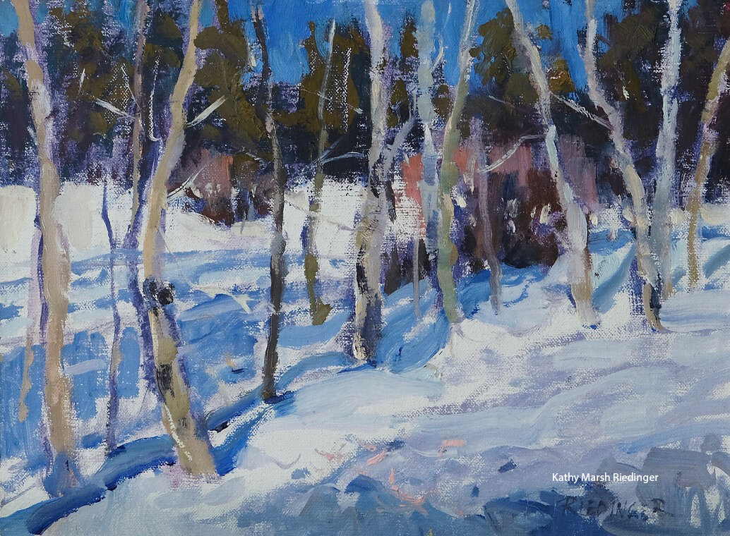 Winter Shadows 9x12 Oil Contact Kathy