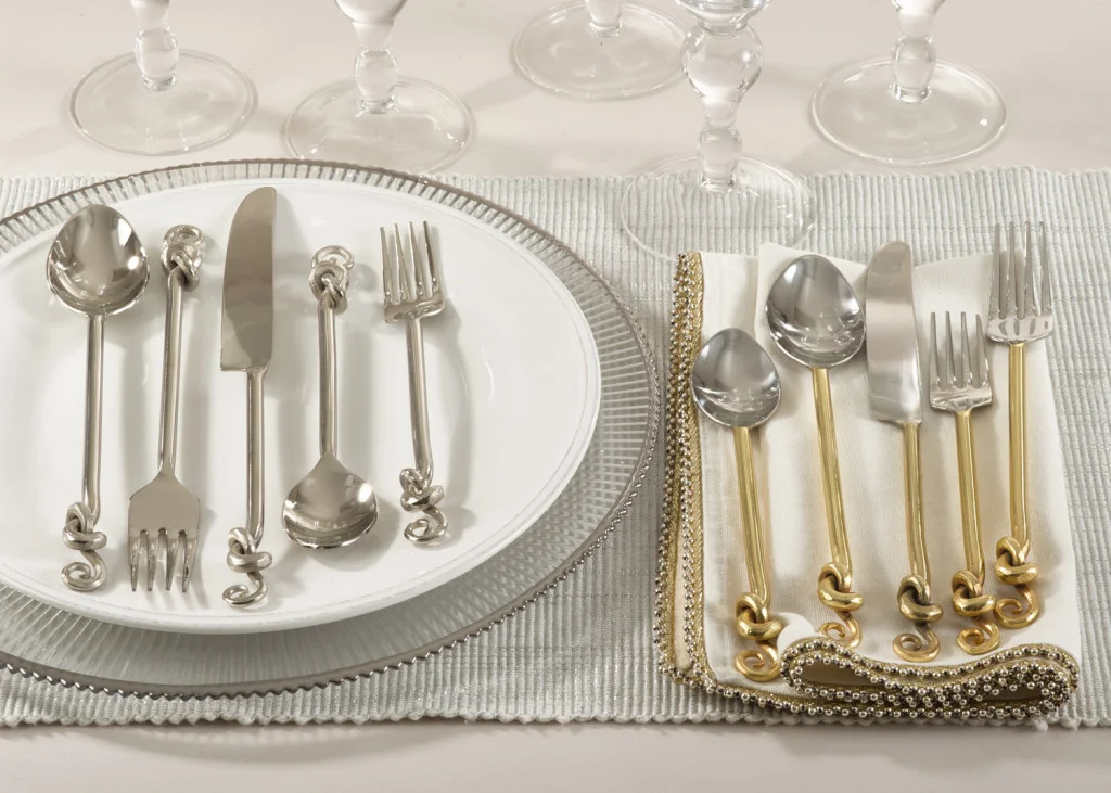 Knotted Design Flatware by Saro