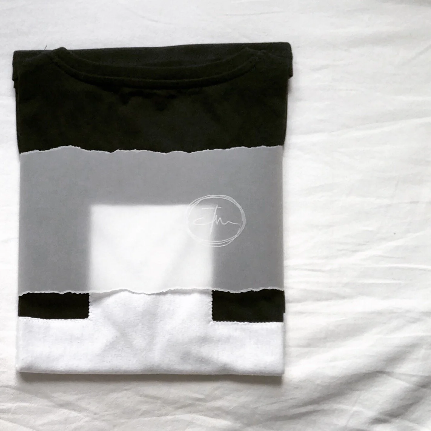 cross applique tee...