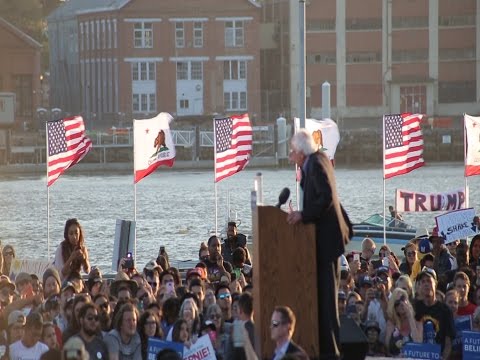Bernie Sanders Vallejo full speech 5-18-2016 (HD) Trump Boat Best Quality