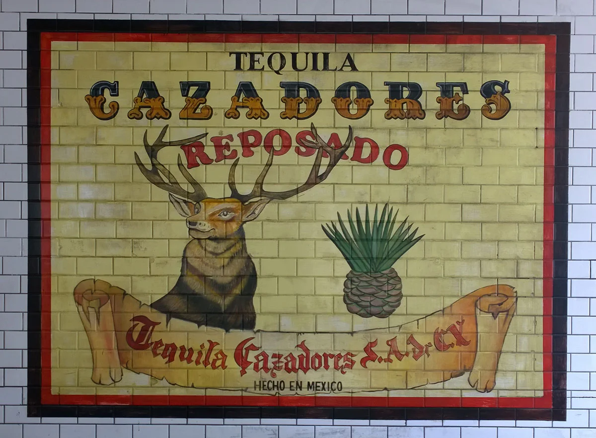 Cazadores Reposado Advertisement, Oil on tiles, 48 x 72 inch. copy.jpg