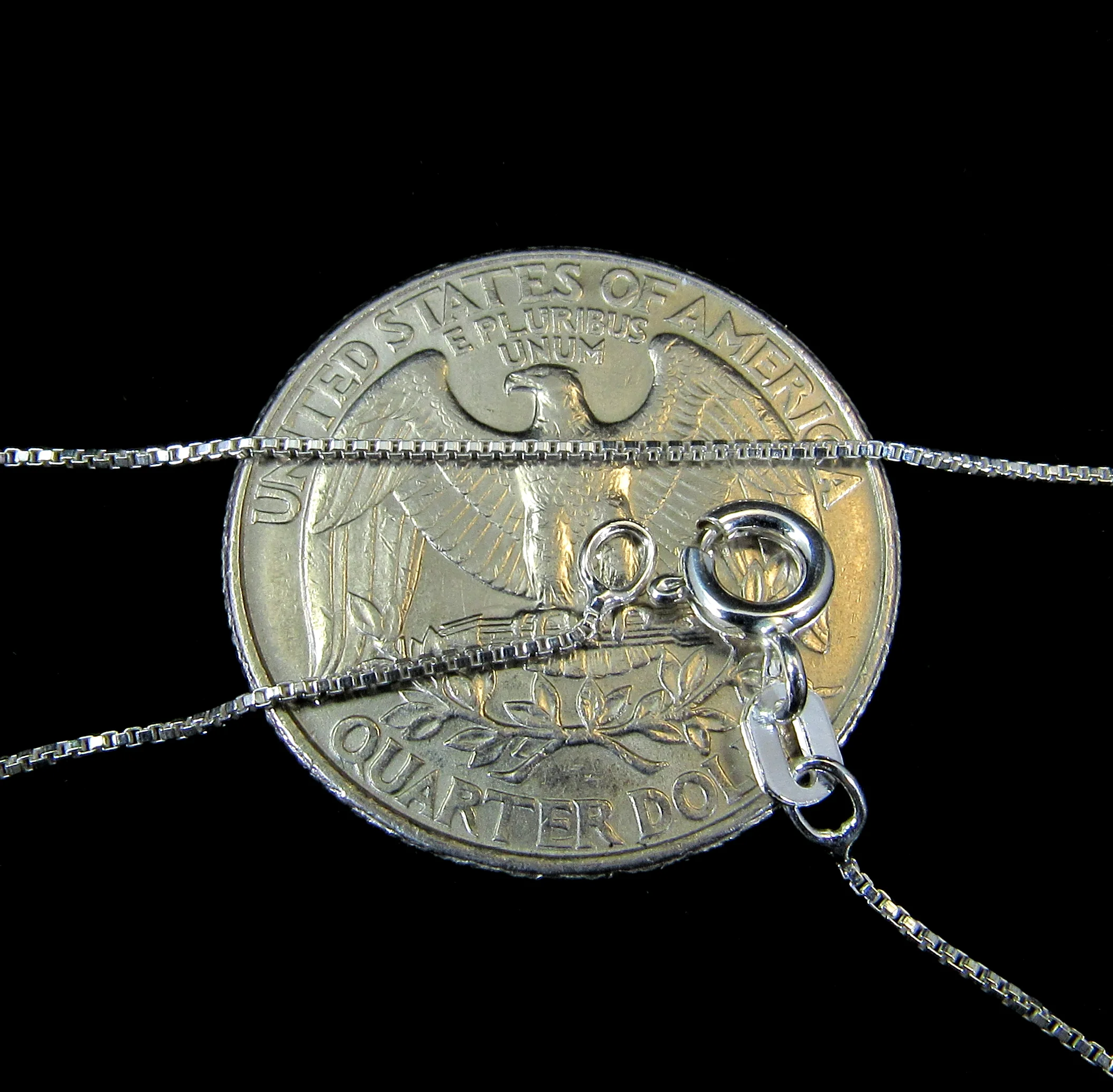 7MM Sterling Silver Dainty Box Chain 