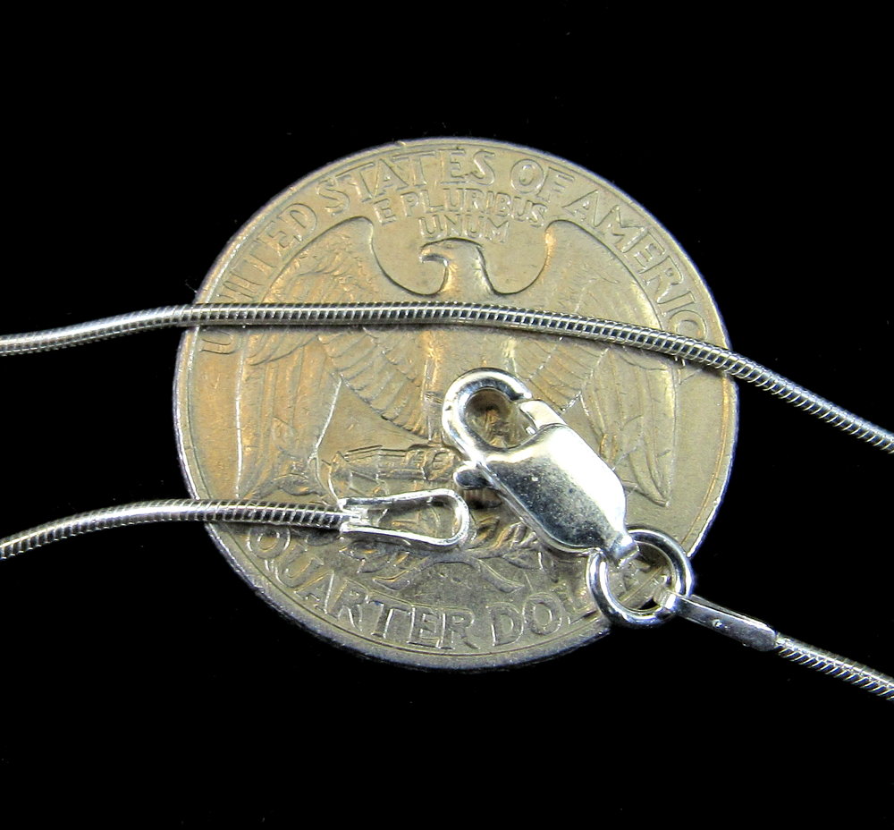 Sterling Silver 1mm Diamond-Cut Snake Chain Necklace Solid Italian Nic –  Hawaiian Silver Jewelry